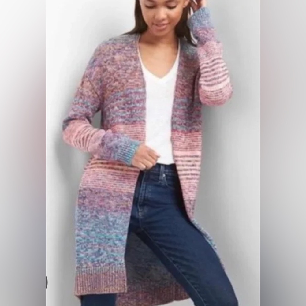 Gap for Good multicolor open Cardigan Duster
